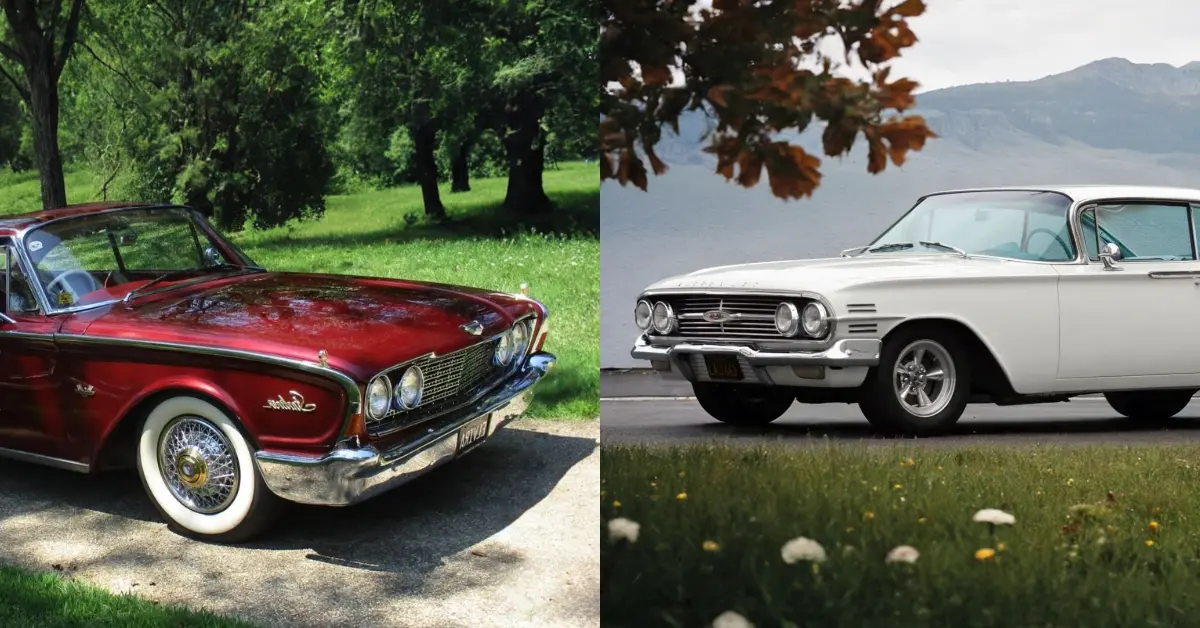 1960 Ford Galaxie Starliner vs 1960 Chevrolet Impala Sport Coupe